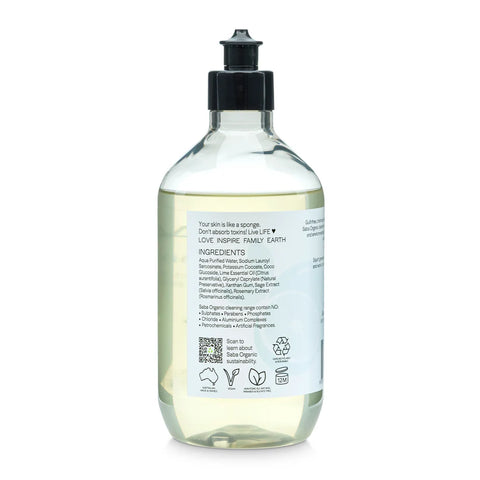 Saba Organic Dishwashing Liquid - Lime Blast
