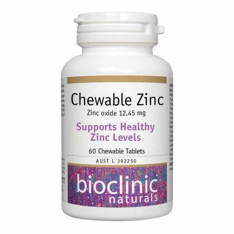 Bioclinic Naturals Chewable Zinc (60 Tabs)