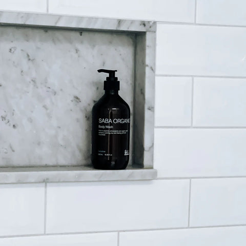 Saba Organic Body Wash - Bergamot, Geranium & Peppermint