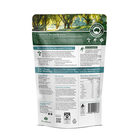 Brookfarm Keto Paleo Granola Macadamia Coconut (300g)