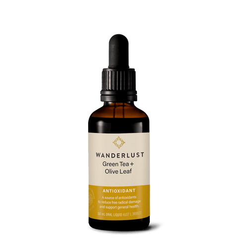 Wanderlust Green Tea and Olive Leaf (50ml) liquid
