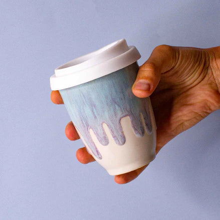 Pottery for the Planet Ceramic Travel Mug with Silicon Lid