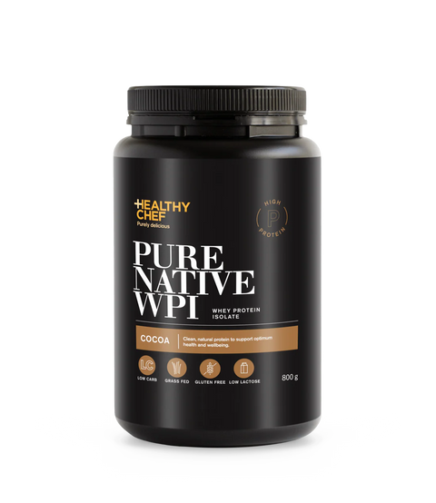 The Healthy Chef WPI (whey protein isolate) (800g) (Vanilla, Natural or Chocolate)