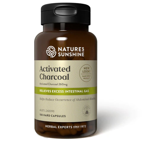 Nature's Sunshine Activated Charcoal (100 Caps)