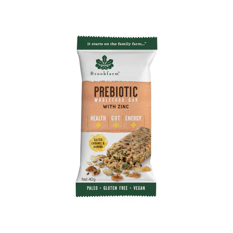 Brookfarm Salted Caramel & Almond Prebiotic Wholefood Bar 40g