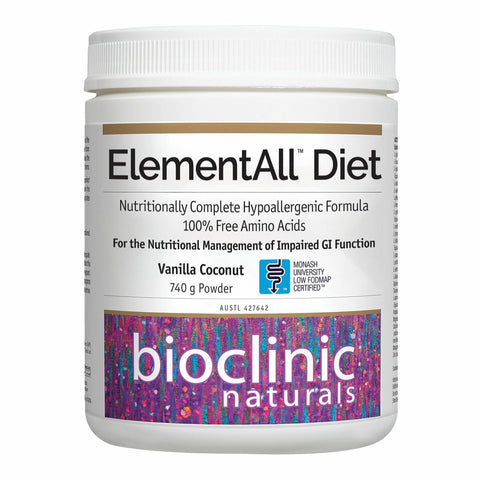 Bioclinic Naturals ElementAll Diet Vanilla Coconut Powder 740g
