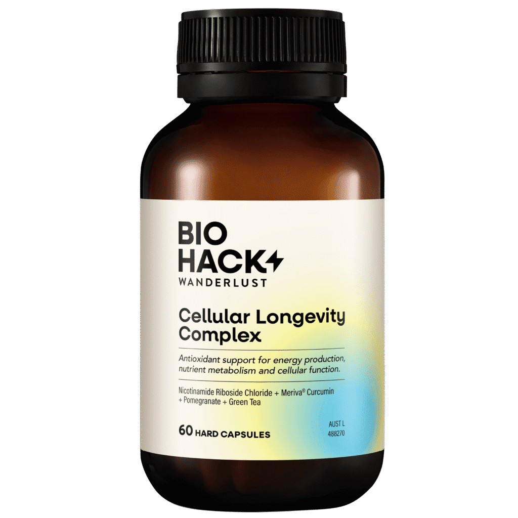 BioHack Wanderlust Cellular Longevity Complex (60 Caps) – NIIM Dispensary