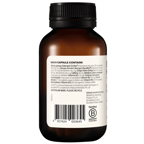 BioHack Wanderlust Cognitive Optimiser (60 Caps)
