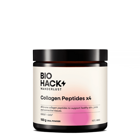 BioHack Wanderlust Collagen Peptides x4 (150g Powder)