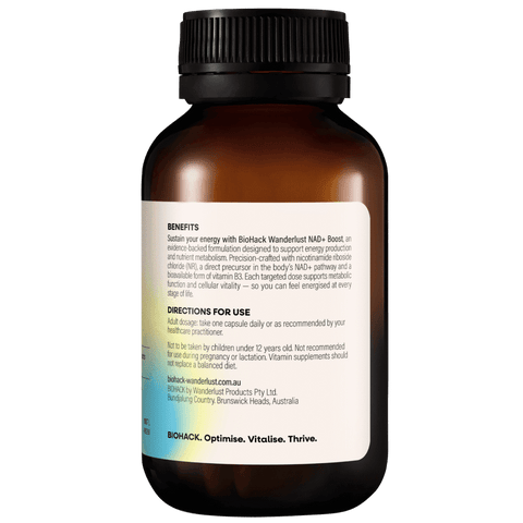 BioHack Wanderlust NAD+ Boost (30 Caps)