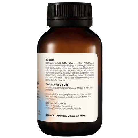 BioHack Wanderlust Omni Probiotic x55 (60 Caps)