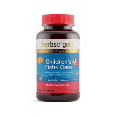 Herbs of Gold Children's Fish-i Care (60 Chewable Capsules)