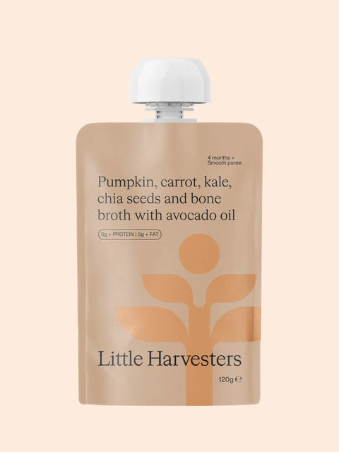 Little Harvesters Pumpkin, Carrot, Kale, Chia Seed & 120g