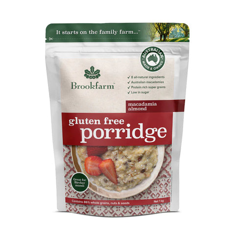 Brookfarm Gluten Free Porridge 1kg Macadamia Almond