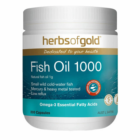 Herbs of Gold Fish Oil 1000 (200 Caps)