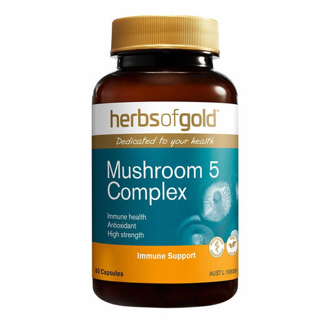 Herbs of Gold Mushroom 5 Complex (60 Caps)