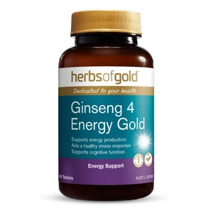 Herbs of Gold Ginseng 4 Energy Gold (30 tablets)