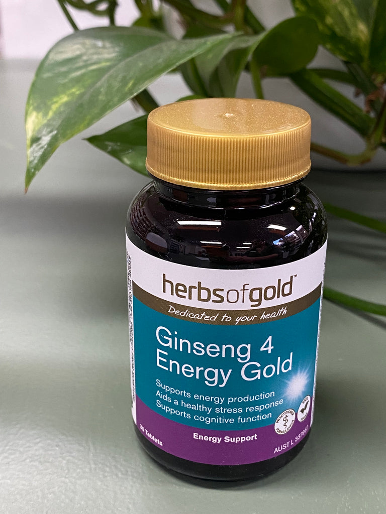 Herbs of Gold Ginseng 4 Energy Gold (30 tablets)