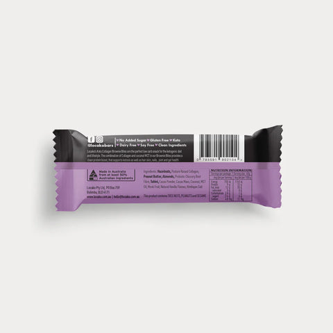 Locako Vanilla & Hazelnut Keto Collagen Brownie Bite 40g