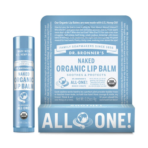 Dr. Bronners Organic Lip Balm Naked 4g