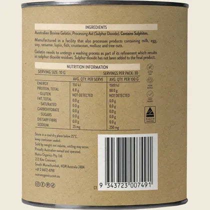 Nutra Organics Australian Gelatin 300g