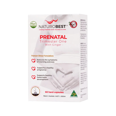 NaturoBest Prenatal Trimester One with Ginger (60 and 120 Caps)