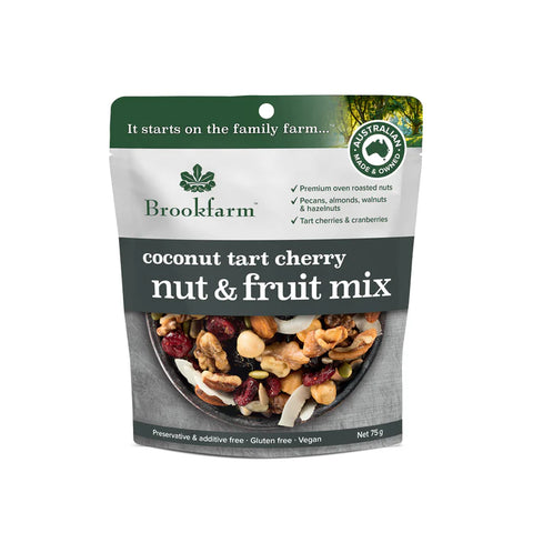 Brookfarm Nut & Fruit Mix Coconut Tart Cherry 75g