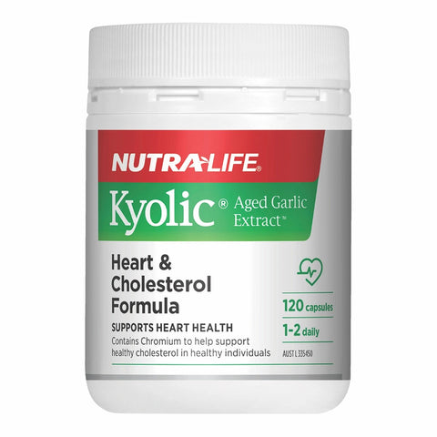 Nutralife Kyolic Aged Garlic Heart & Cholesterol Formula (120 Caps)