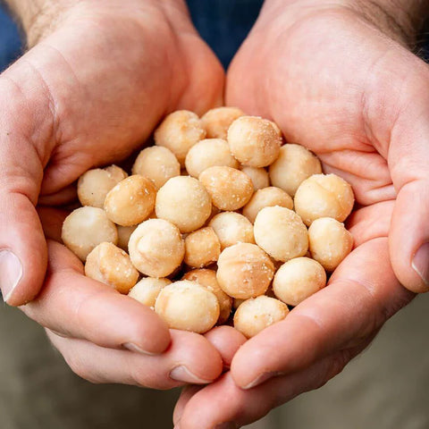 Brookfarm Oven Roasted Macadamias with Pink Lake Salt 100g