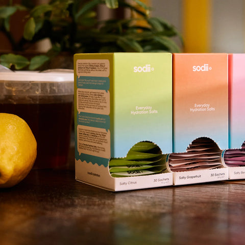 Sodii Everyday Hydration Salts (30 Serve Tub, Various Flavour Options)