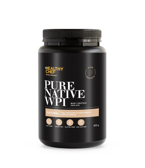 The Healthy Chef WPI (whey protein isolate) (800g) (Vanilla, Natural or Chocolate)