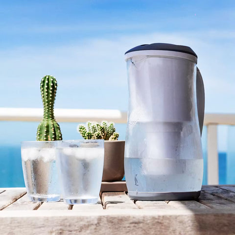 Ecobud Gentoo Glass Water Filter Jug White 1.5L