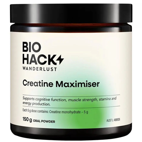 BioHack Wanderlust Creatine Maximiser (150g Powder)
