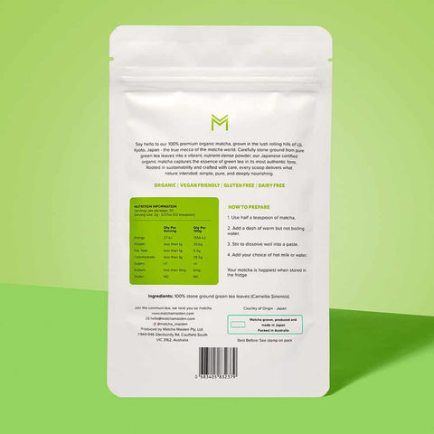 Matcha Maiden Matcha Green Tea Powder 100% Pure