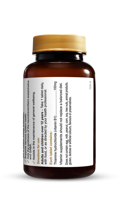 Herbs of Gold Vitamin B1 100mg (100 Tabs)