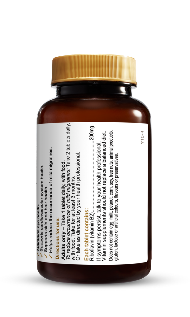 Herbs of Gold Vitamin B2 200mg (60 Tabs)