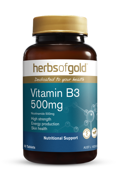 Herbs of Gold Vitamin B3 500mg (60 Tabs)