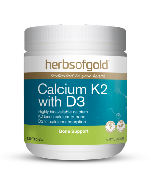 Herbs of Gold Calcium K2 & D3 (90 Tabs)